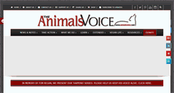 Desktop Screenshot of animalsvoice.com